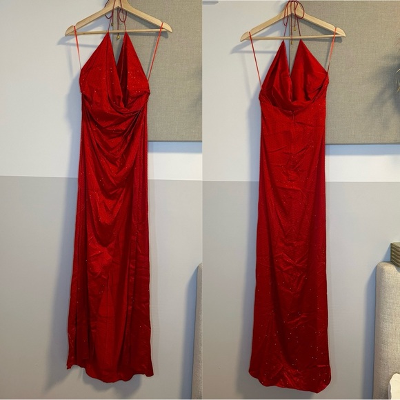 Retrofête CERES Crystal Embellished Silk Dress - Picture 10 of 14